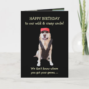 カスタマイズ可能なおもしろい犬反乱男性誕生日 カード