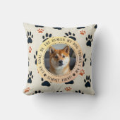 カスタマイズ可能なおもしろい犬恋人の贈り物 – ライフゴール クッション (正面)