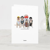 カスタマイズ可能なおもしろい犬/ラボカードスプーフ カード (裏面)