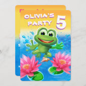 カスタマイズ可能なおもしろい誕生日の招待 招待状 (正面/裏面)