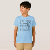 カスタマイズ可能なおもしろい10の数学によってインスパイア第10誕生日 Tシャツ (正面フル)