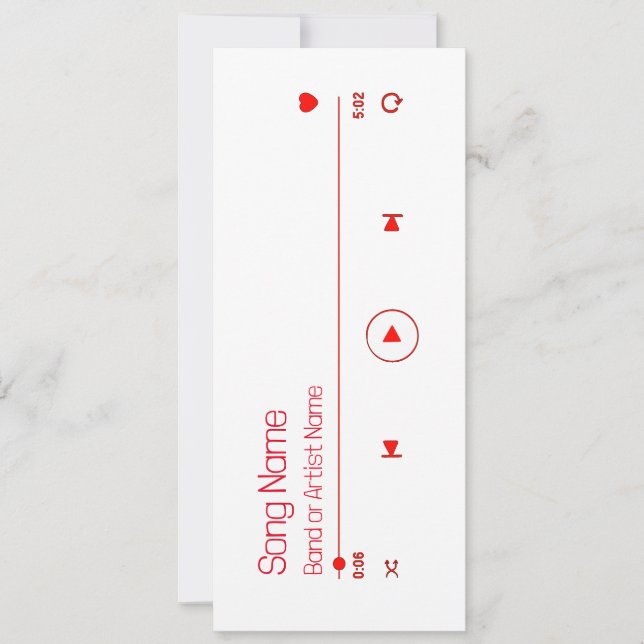 カスタマイズ可能なお気に入りの音楽 (正面)