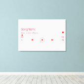 カスタマイズ可能なお気に入りの音楽 キャンバスプリント (インサイチュ (ウッドフロア))