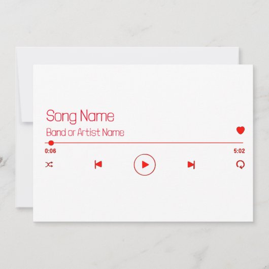 カスタマイズ可能なお気に入りの音楽 シーズンカード (正面)