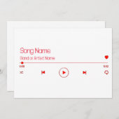 カスタマイズ可能なお気に入りの音楽 シーズンカード (正面/裏面)