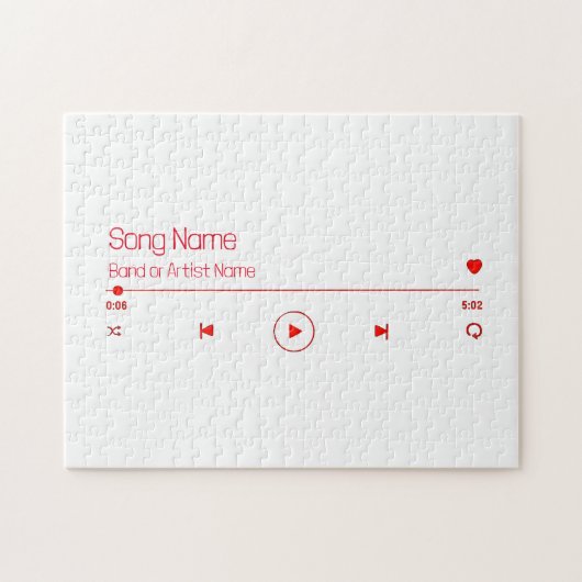 カスタマイズ可能なお気に入りの音楽 ジグソーパズル (横)