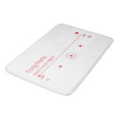 カスタマイズ可能なお気に入りの音楽 バスマット (アングル)