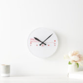 カスタマイズ可能なお気に入りの音楽 ラウンド壁時計 (ホーム)