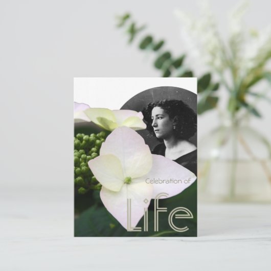 カスタマイズ可能なお祝いとポートレート 招待状 (スタンド正面)