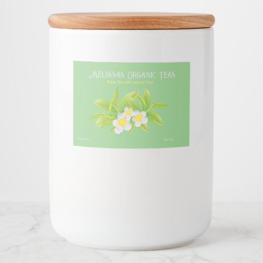 カスタマイズ可能なお茶とお茶のブレンド食品ラベル フードラベル (正面)