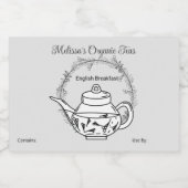 カスタマイズ可能なお茶とお茶のブレンド食品ラベル フードラベル (シングルラベル)