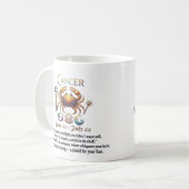 カスタマイズ可能なかに座の誕生日ギフト コーヒーマグカップ (正面左)
