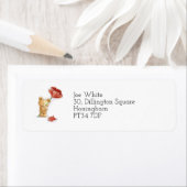 カスタマイズ可能なかわいいエレガント動物 ラベル (インサイチュ)