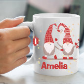 カスタマイズ可能なかわいいクリスマスギフトホリデーサンタ コーヒーマグカップ