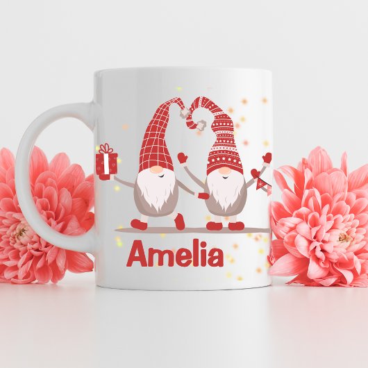 カスタマイズ可能なかわいいクリスマスギフトホリデーサンタ コーヒーマグカップ