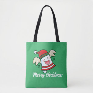 カスタマイズ可能なかわいいクリスマスベルトートバッグ トートバッグ