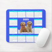 カスタマイズ可能なかわいいゴールデンレトリバー犬のカレンダー マウスパッド (マウス)