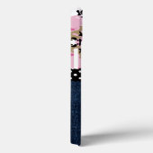 カスタマイズ可能なかわいいダークブルージーンズピンクアントラー迷彩柄 Case-Mate iPhoneケース (裏面 / 右)