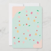 カスタマイズ可能なかわいいチワフアバニーイースター 招待状 (裏面)