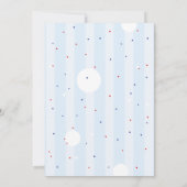 カスタマイズ可能なかわいいテディベア誕生日招待状 招待状 (裏面)