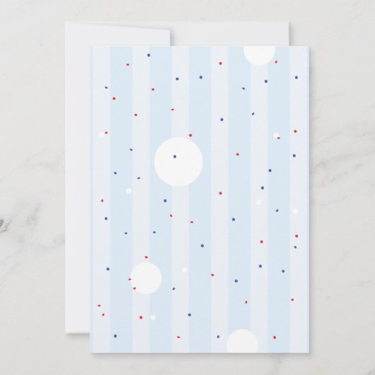 カスタマイズ可能なかわいいテディベア誕生日招待状 招待状 (裏面)