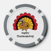 カスタマイズ可能なかわいいトルコ ポーカーチップ (裏面)