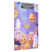 カスタマイズ可能なかわいいハロウィーン クリップボード (右)