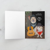 カスタマイズ可能なかわいいバレンタイン シーズンカード (内部)