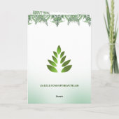 カスタマイズ可能なかわいいパグ母の日 カード (裏面)