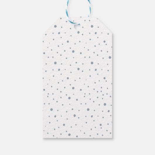 カスタマイズ可能なかわいいパステル恐竜誕生日 ギフトタグ (裏面)