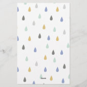 カスタマイズ可能なかわいいパンダファースト誕生日招待状 便箋 (裏面)