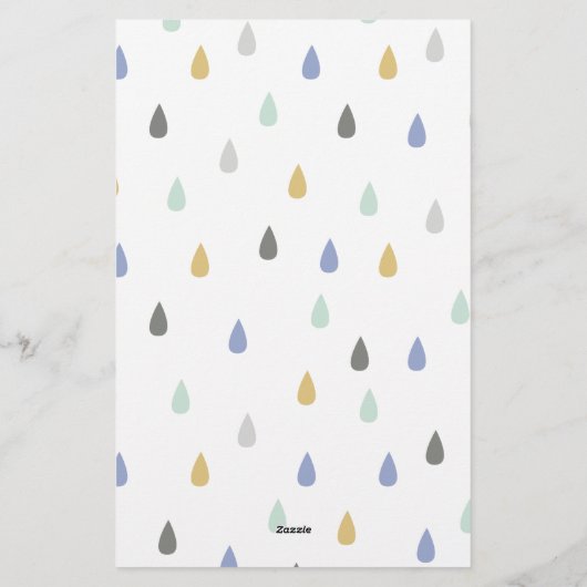 カスタマイズ可能なかわいいパンダファースト誕生日招待状 便箋 (裏面)