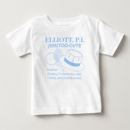 カスタマイズ可能なかわいいベビーP.I. ベビーTシャツ (正面)
