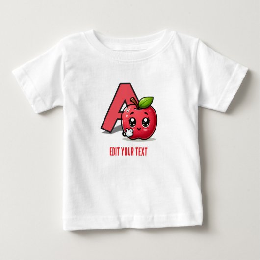 カスタマイズ可能なかわいいベビーTシャツ ベビーTシャツ (正面)