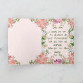 カスタマイズ可能なかわいいポメラニア犬母の日 カード (内部)