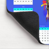 カスタマイズ可能なかわいいマリノワスドッグカレンダー マウスパッド (コーナー)