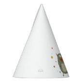 カスタマイズ可能なかわいいモンスター（バルーン付き）誕生日 パーティーハット (左)