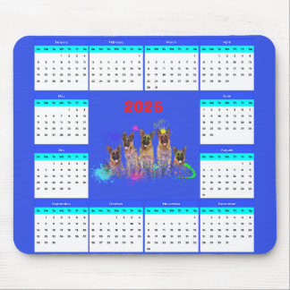 カスタマイズ可能なかわいいラブラドール子犬カレンダー マウスパッド