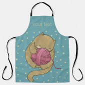 カスタマイズ可能なかわいい子猫 エプロン (正面)