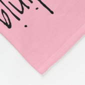 カスタマイズ可能なかわいい忍者ガールズピンク フリースブランケット (角)