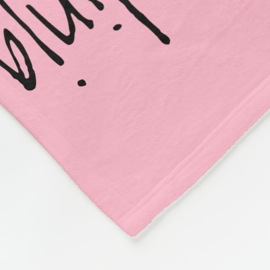 カスタマイズ可能なかわいい忍者ガールズピンク フリースブランケット (角)