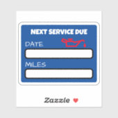 カスタマイズ可能なかわいい油変更リマインダー油変更 シール (シート)