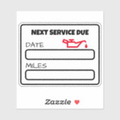 カスタマイズ可能なかわいい油変更リマインダー油変更 シール (シート)