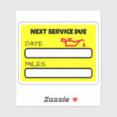 カスタマイズ可能なかわいい油変更リマインダー油変更 シール (シート)