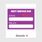 カスタマイズ可能なかわいい油変更リマインダー油変更 シール (シート)