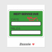 カスタマイズ可能なかわいい油変更リマインダー油変更 シール (シート)