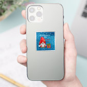 カスタマイズ可能なかわいい父クリスマス シール (スマートフォン)
