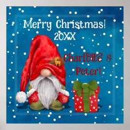 カスタマイズ可能なかわいい父クリスマス ポスター