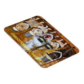 カスタマイズ可能なかわいい/おもしろい犬感謝祭マグネット マグネット (右側)