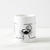 カスタマイズ可能ながんカニ形質ギリシャ – スタイル〔占星術の〕十二宮図 モーフィングマグカップ (中央)